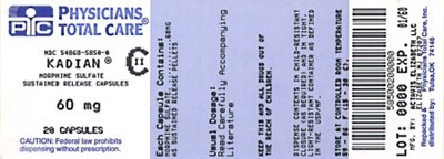 Image Of 60 mg Package Label (60mg Package Label)